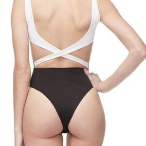 NWT! Good American Color Block Bodysuit